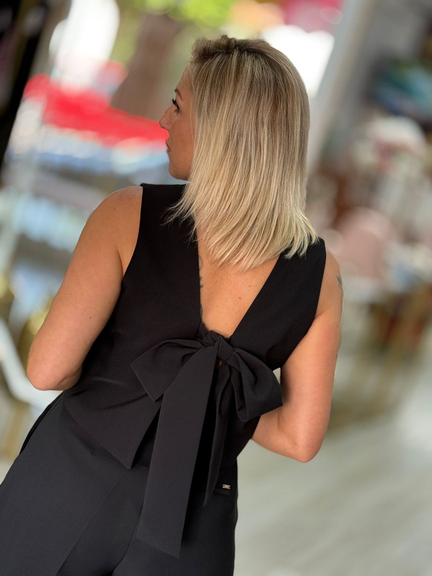 Top com fecho em laçada nas costas (+ cores)