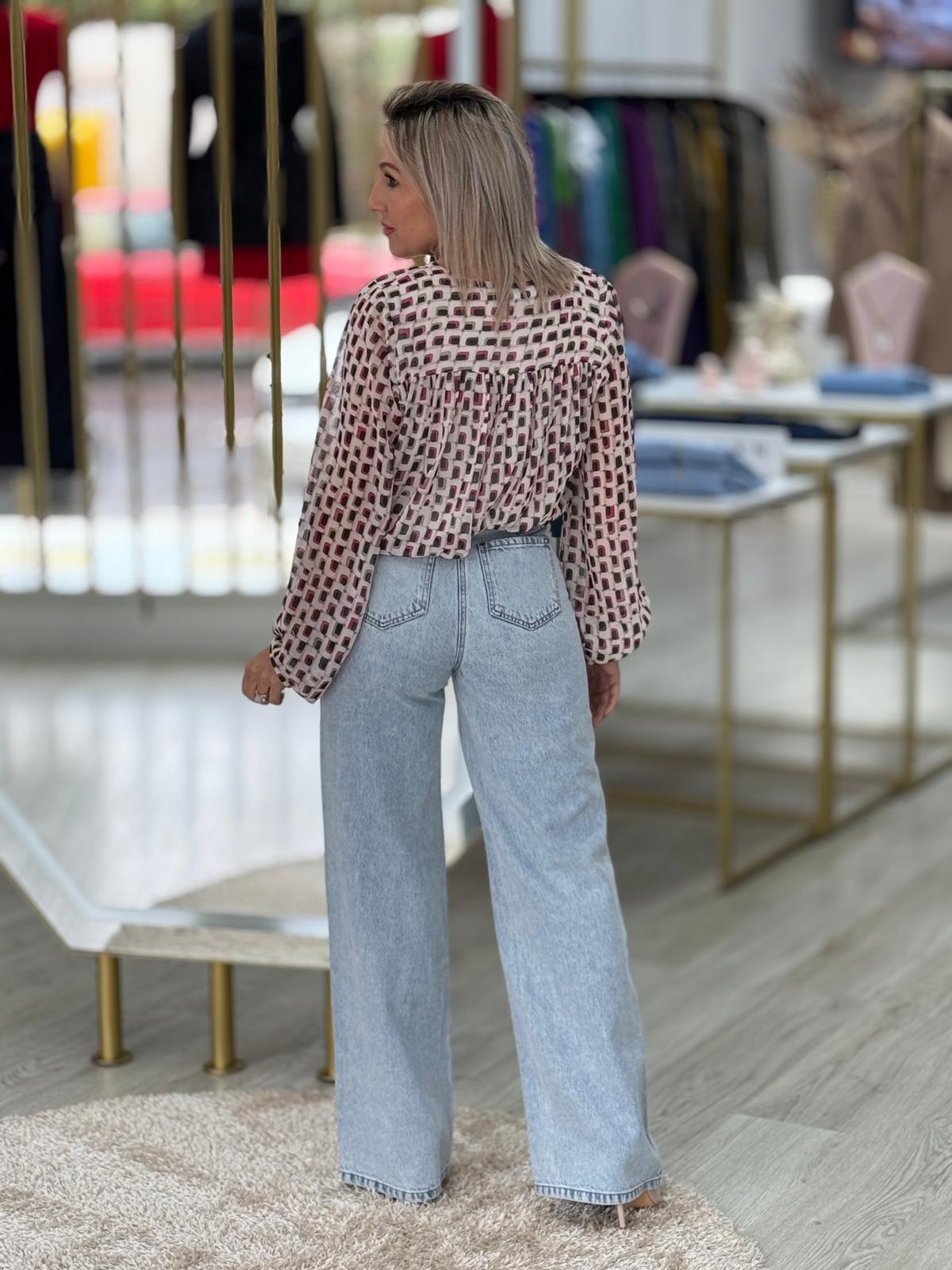 Blusa curta com elástico