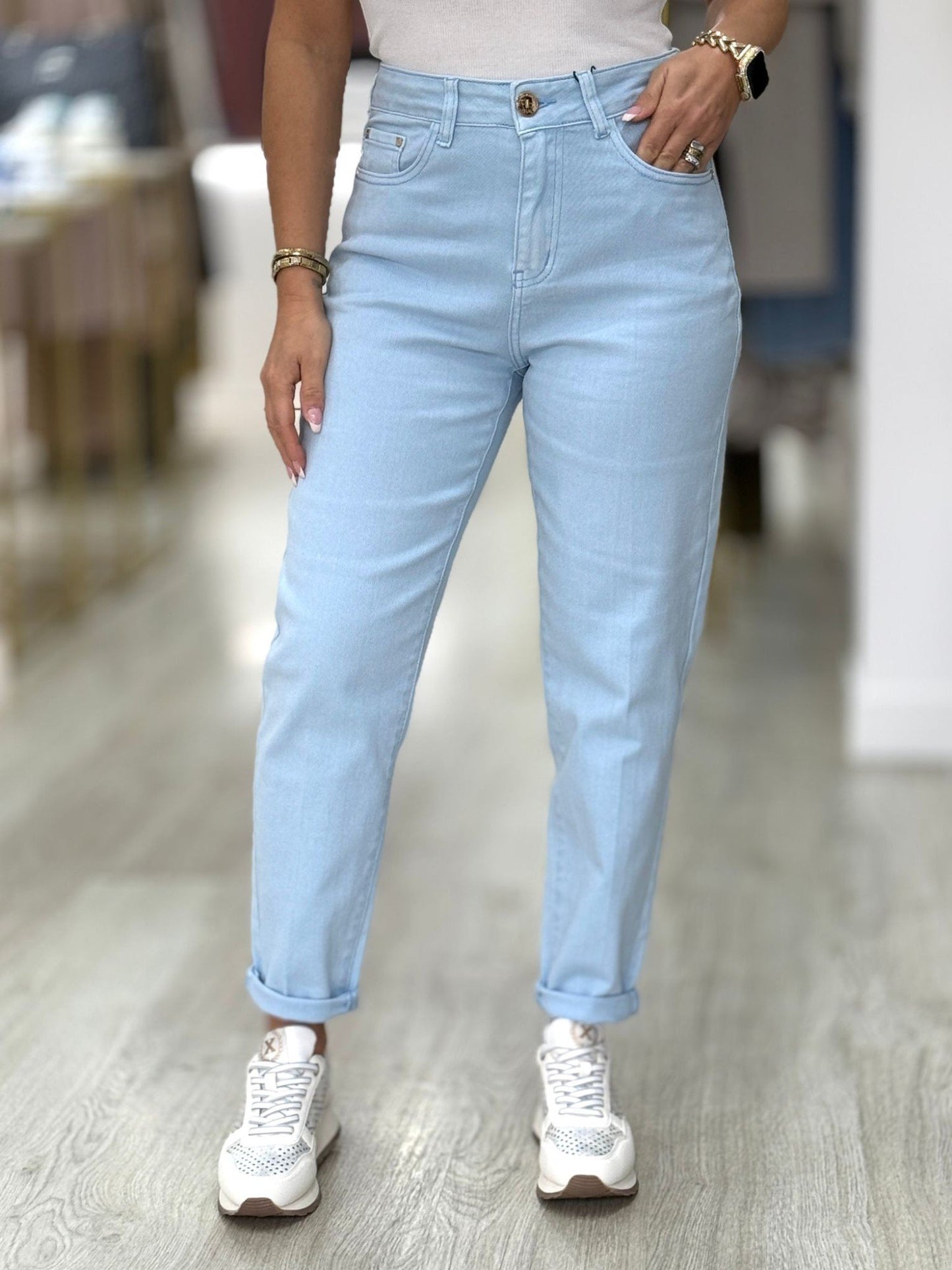 Calças de ganga mom fit