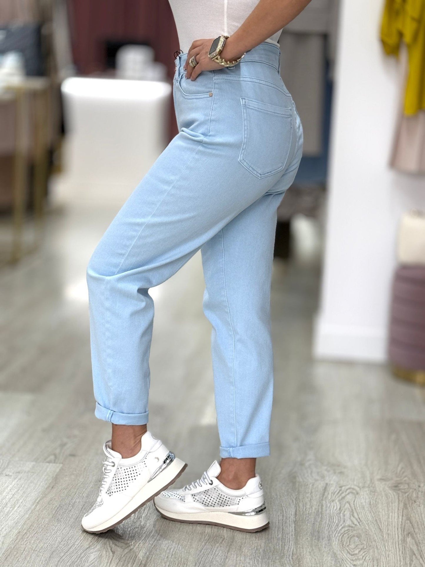 Calças de ganga mom fit