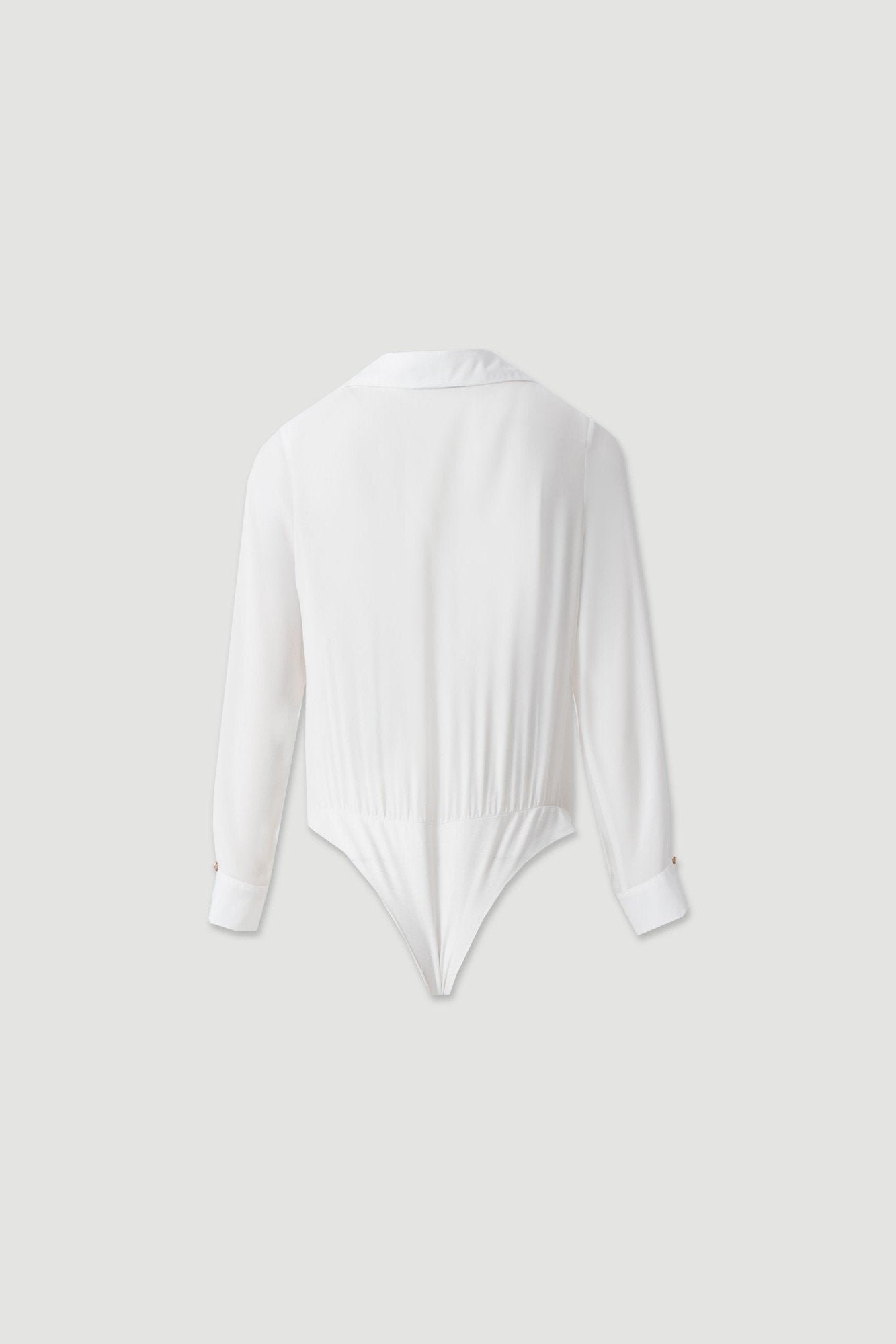 Body com decote drapeado