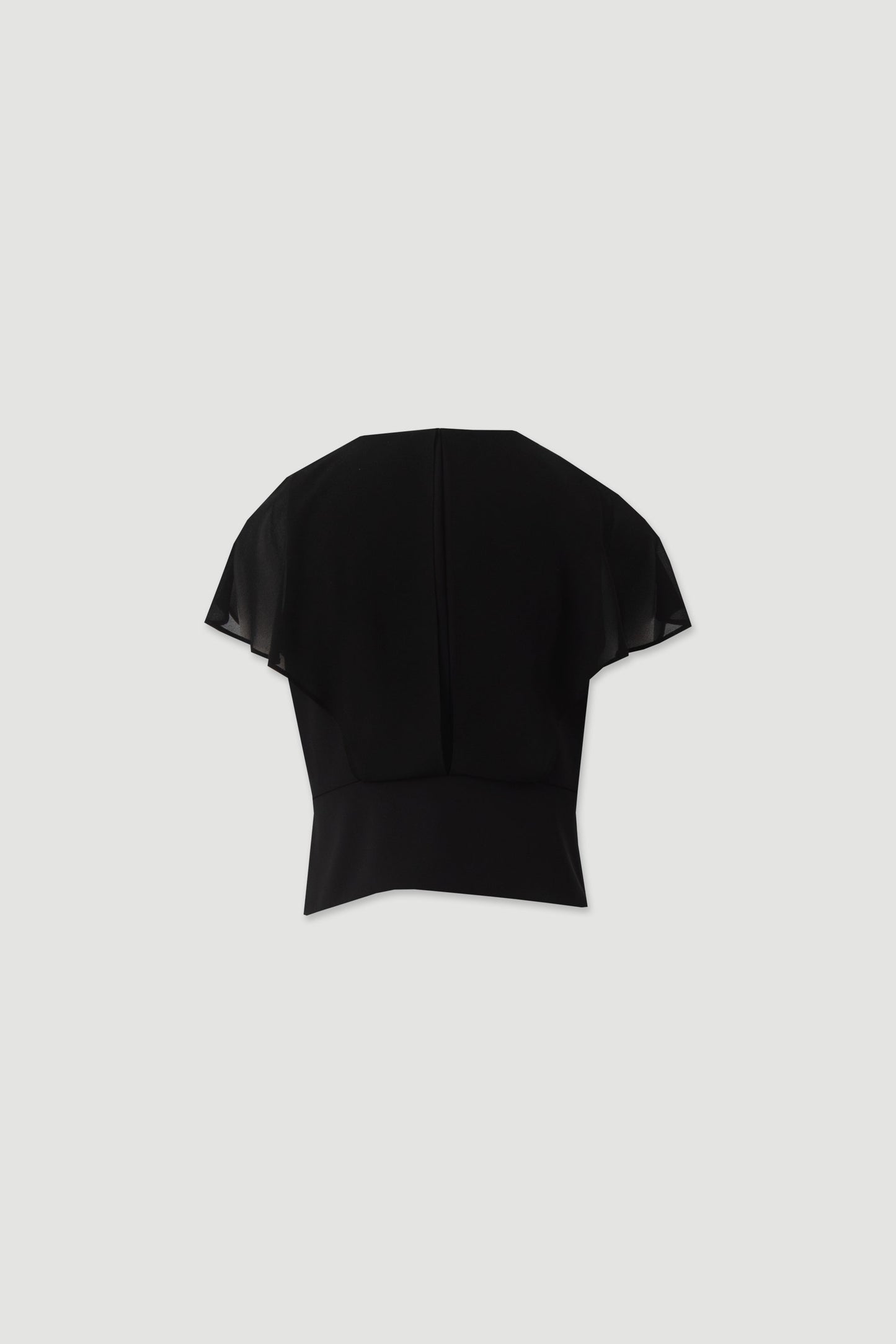 Blusa com decote em V e efeito drapeado