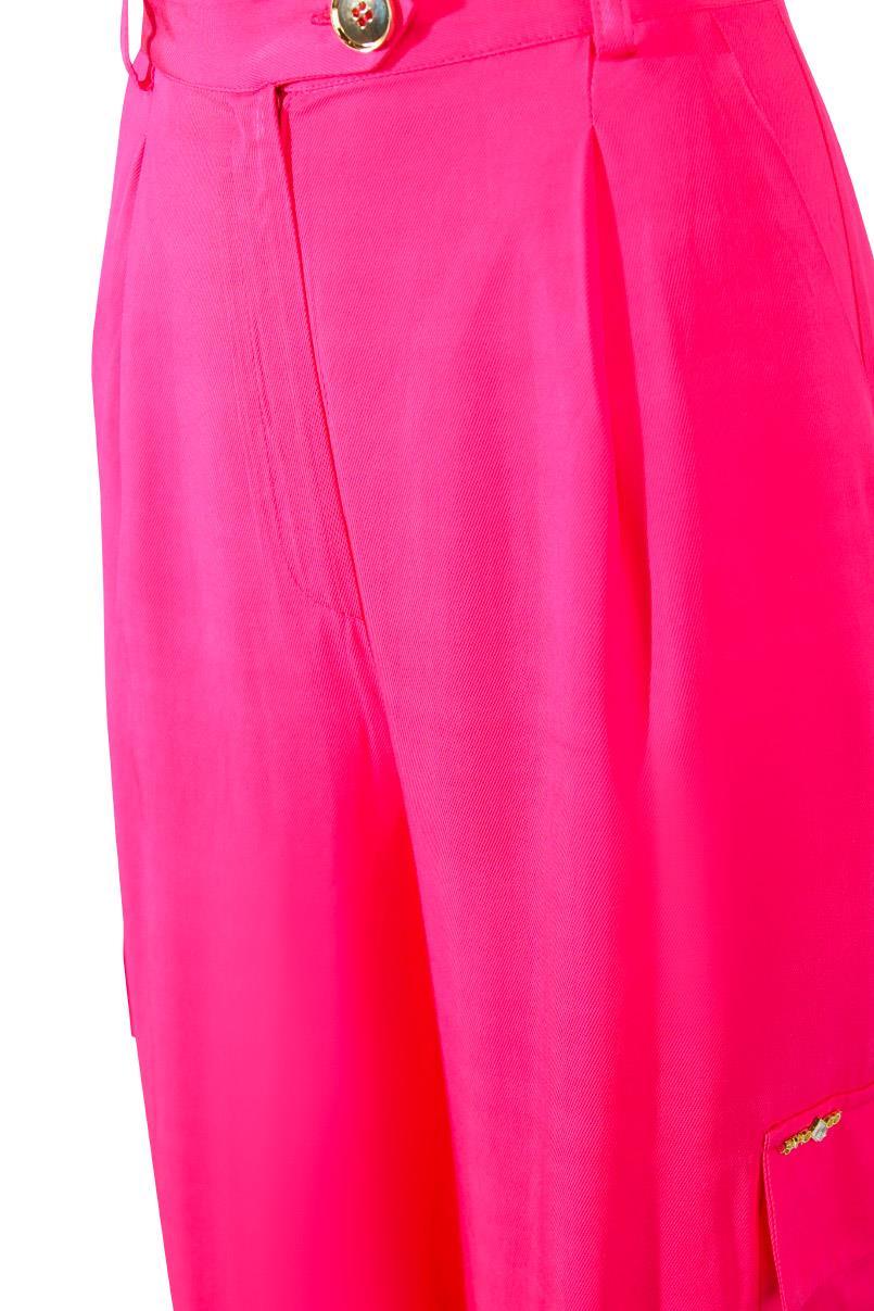 Calças cargo efeito parachute