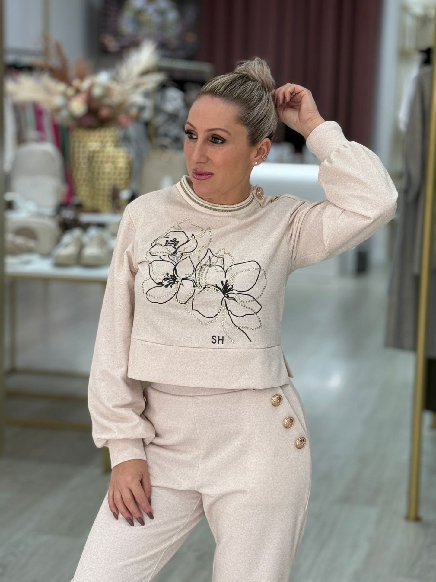 Camisola com strass