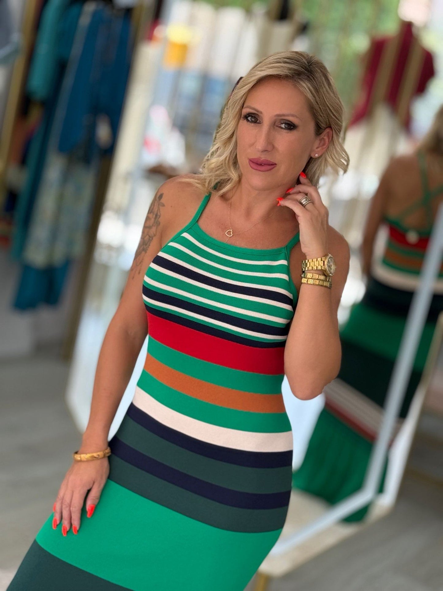 Vestido Riscas