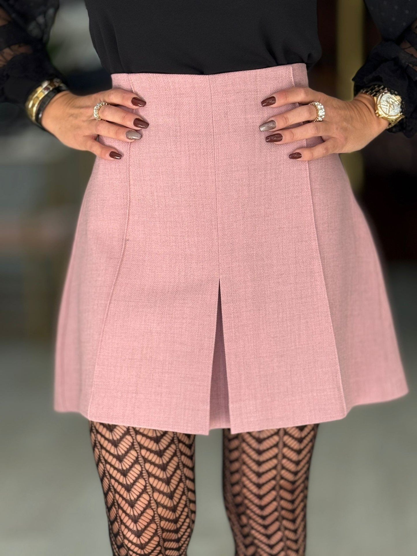 Saia-calção em Alfaiataria