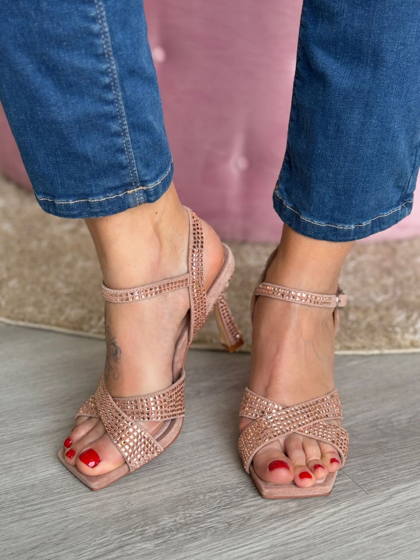 SANDÁLIAS DE STRASS