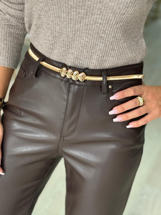 Cinto elástico com corações