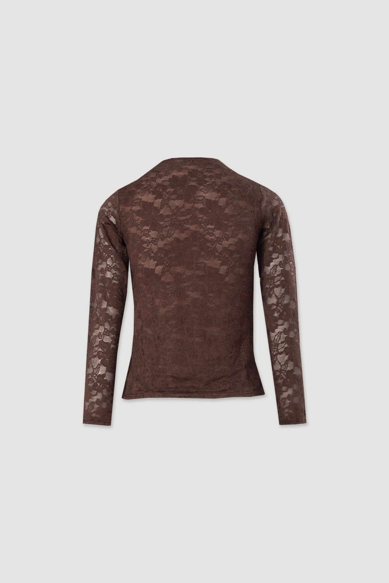 Camisola em tecido rendado com detalhe de franzido (+ cores)