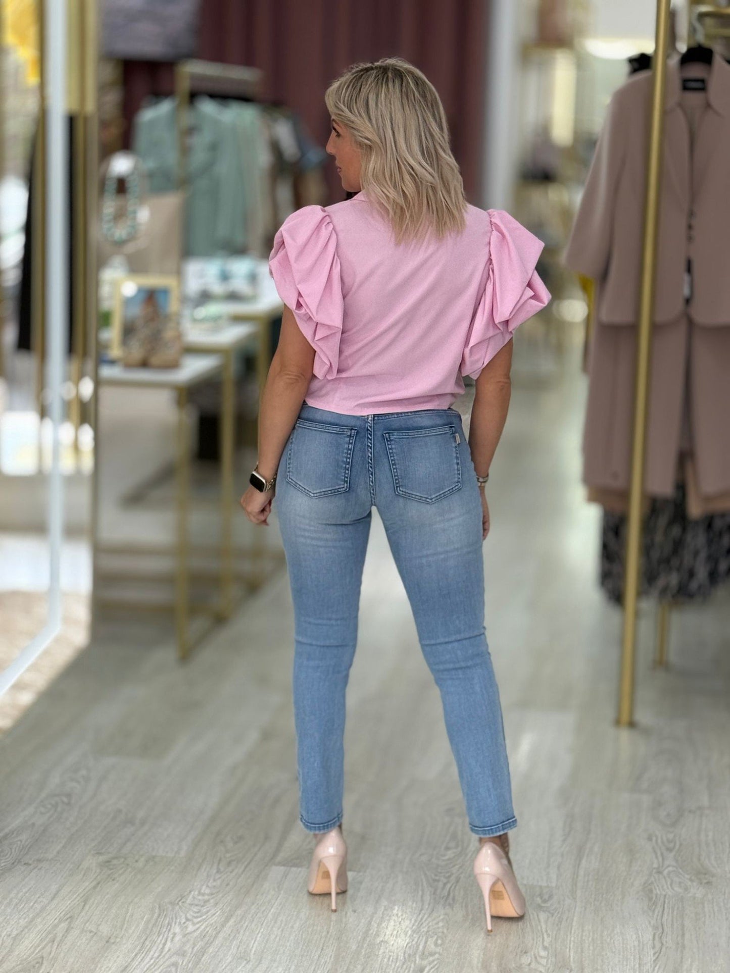 Blusa curta com manga dupla em folhos (+ cores)