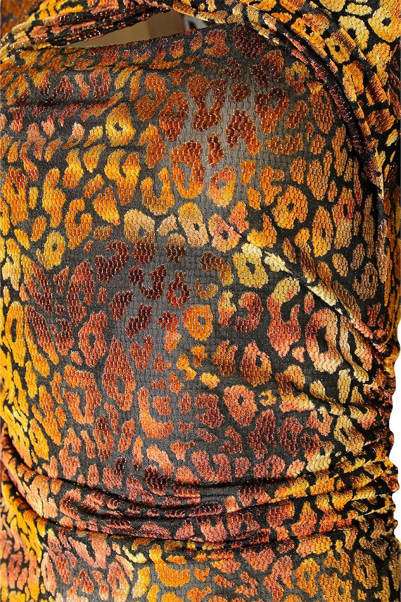 Vestido tubo animal print