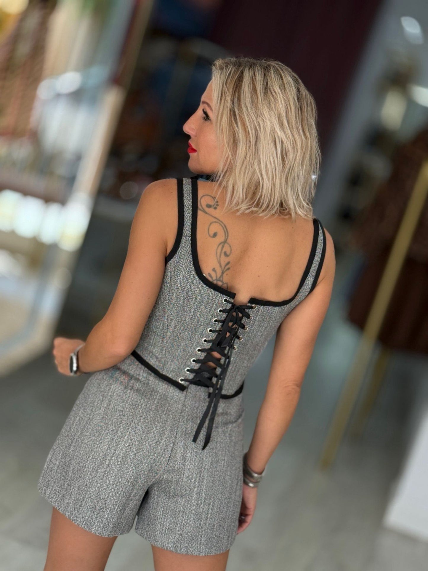 Top com Alças em Fivela