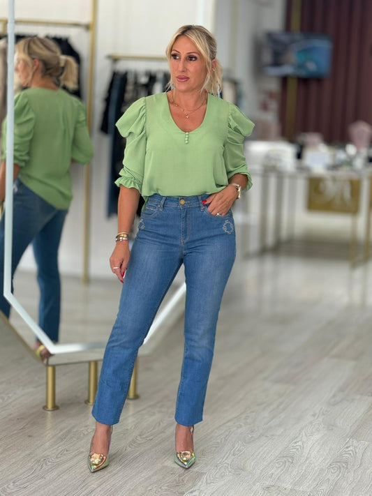 Calça de ganga slim