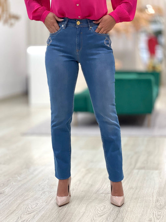 Calça de ganga slim