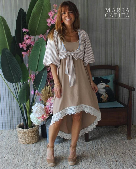 Coordenado camisa e vestido