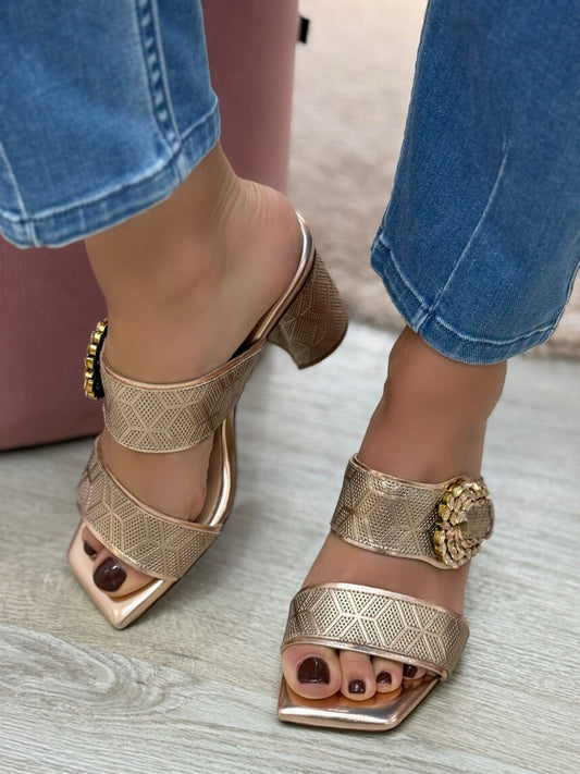 Sandália Nude Salto Alto Catarina 23