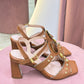 Sandália camel