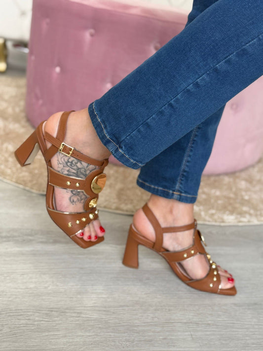 Sandália camel