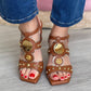 Sandália camel