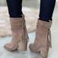 Botas com tacão