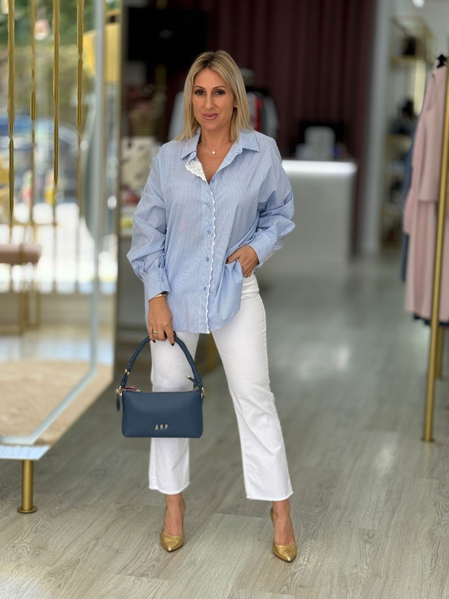 Mala tiracolo Azul