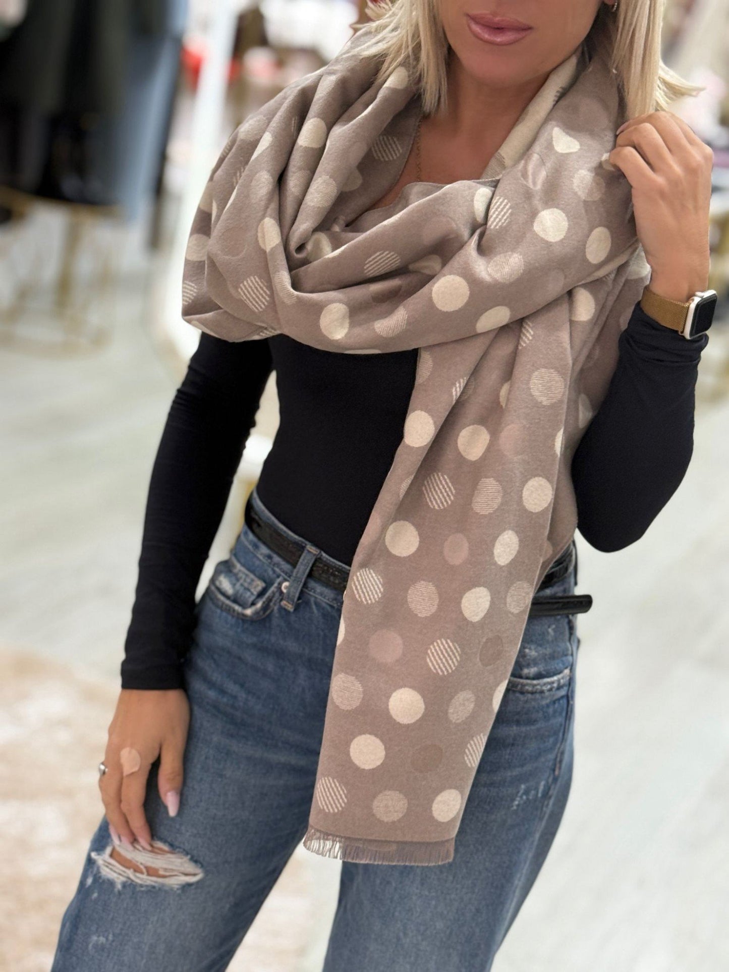 Echarpe bolinhas (+ cores)