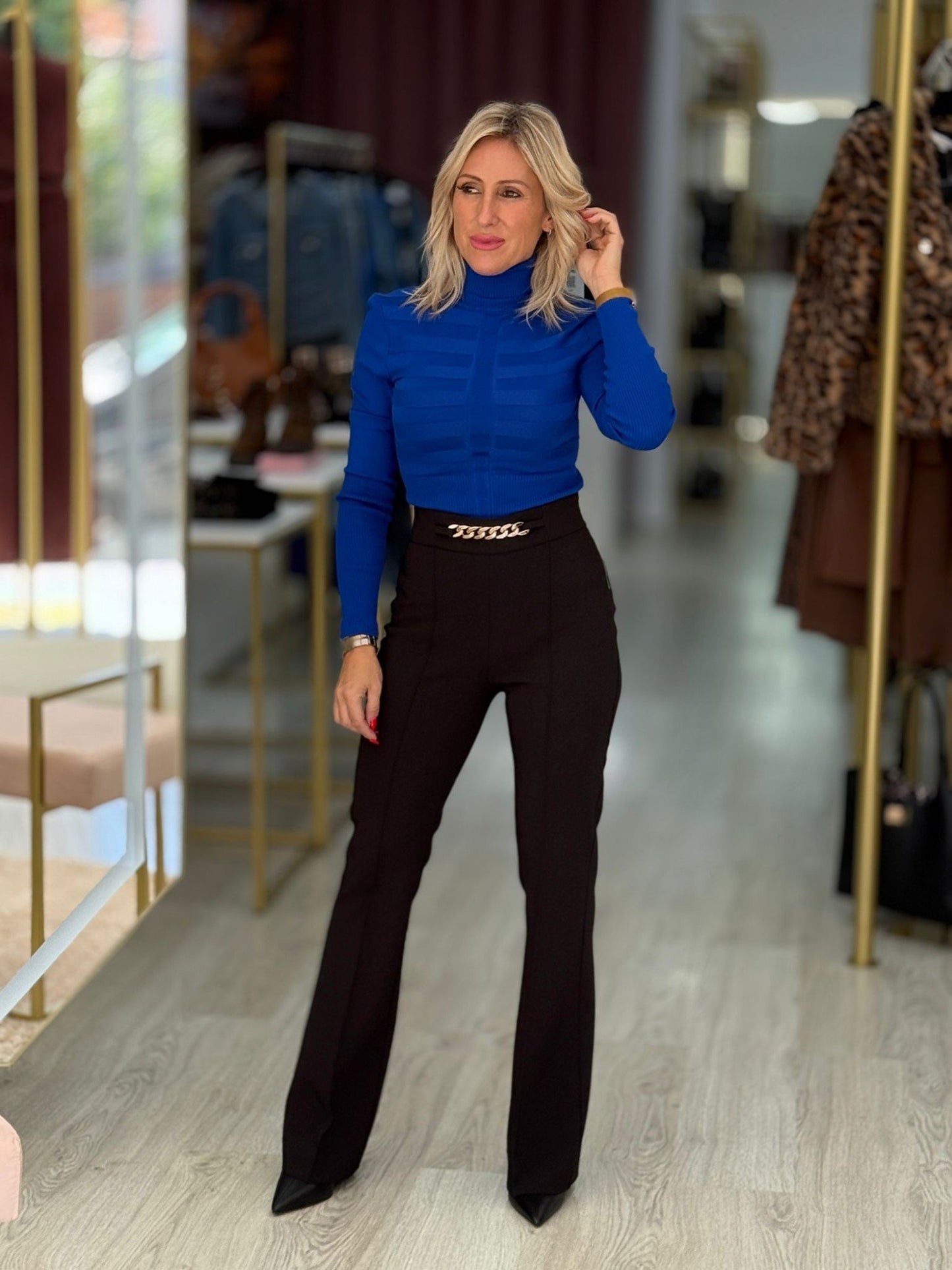 Camisola de manga comprida gola alta (+ cores)