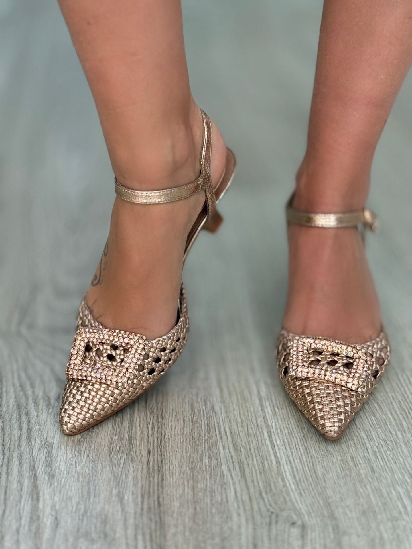 Sapato com strass (+ cores)