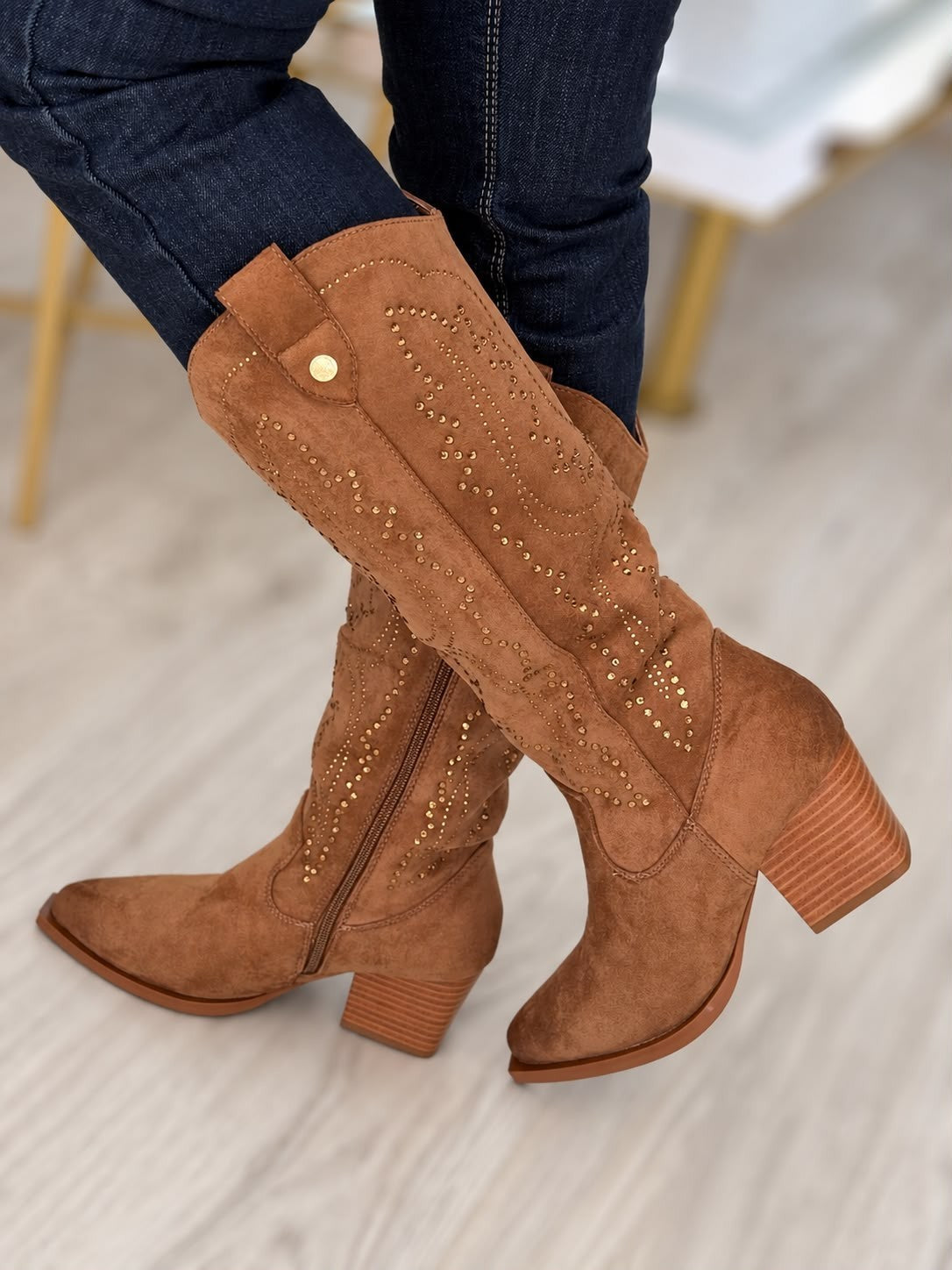 Botas com strass