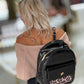 Mochila efeito pele com animal print (+ cores)