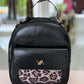 Mochila efeito pele com animal print (+ cores)