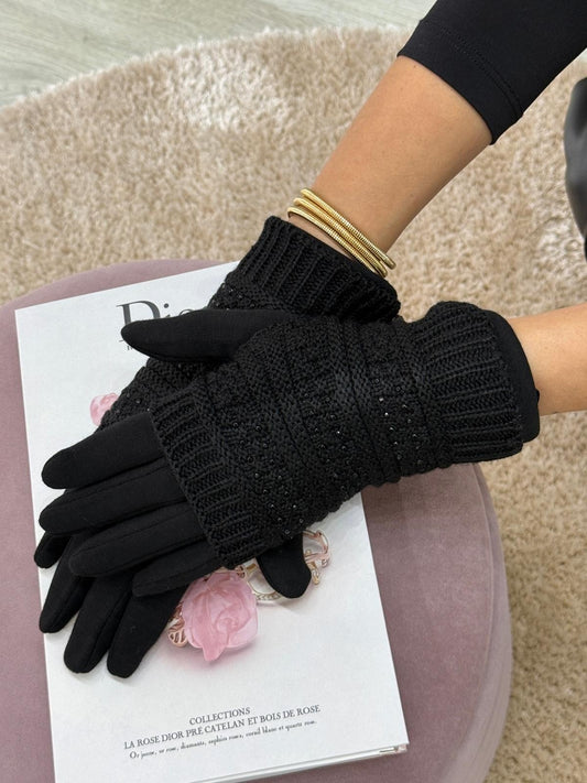 Luvas com strass