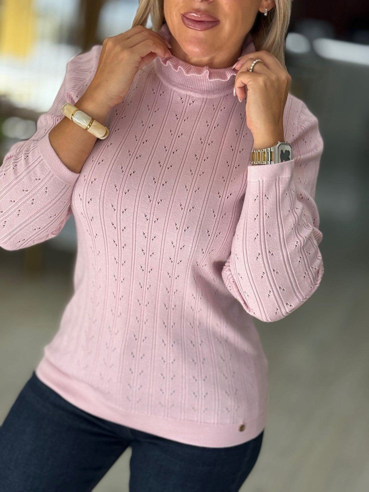 Camisola perfurada
