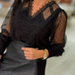 Blusa em tule e renda