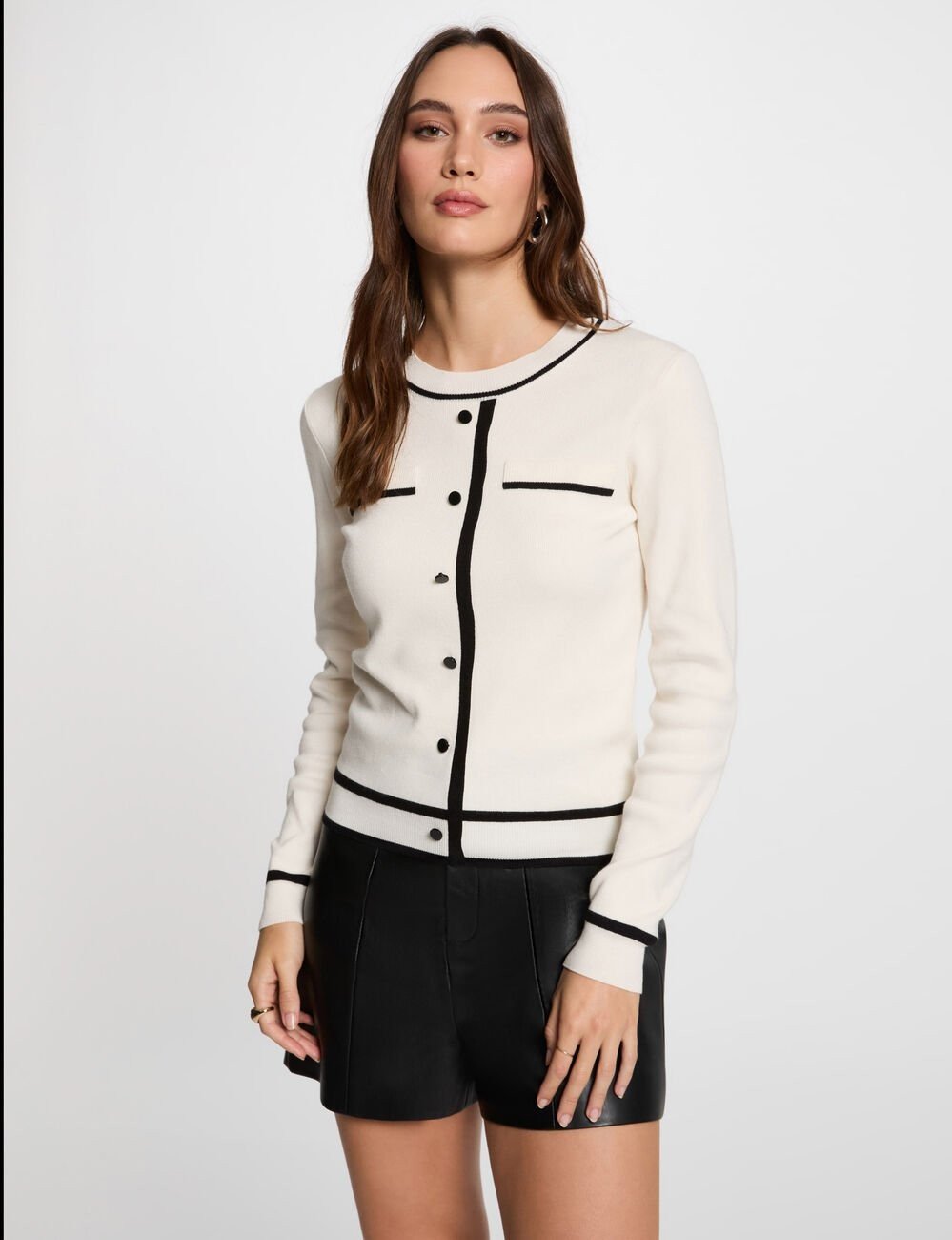 Camisola com contraste