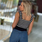 Top cropped de malha