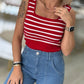 Top cropped de malha