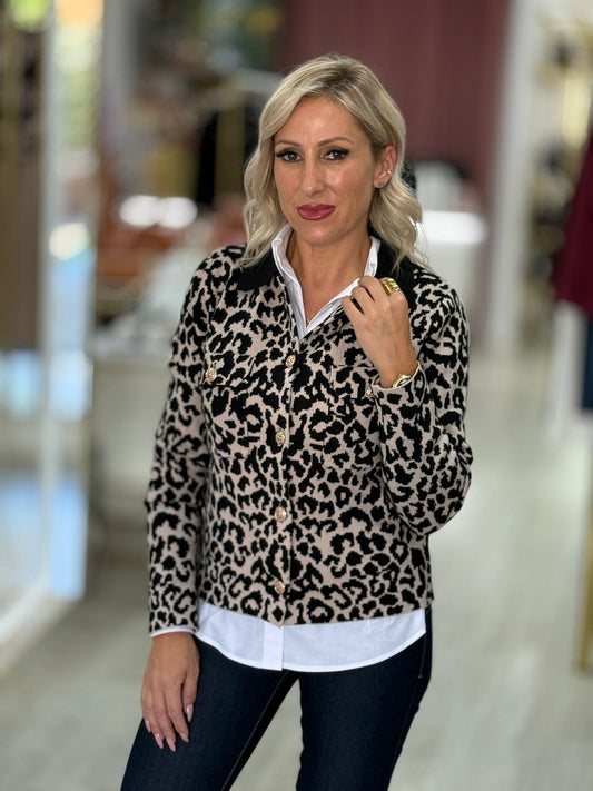 Casaco animal print