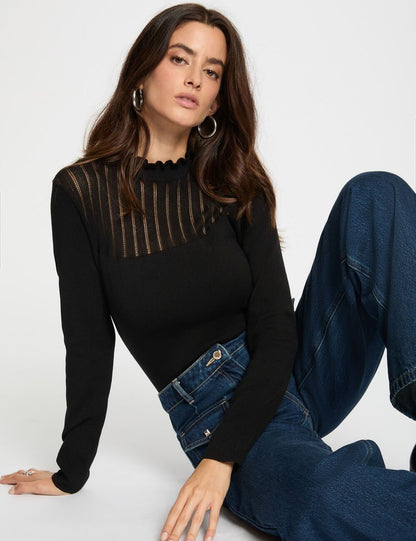 Camisola gola subida