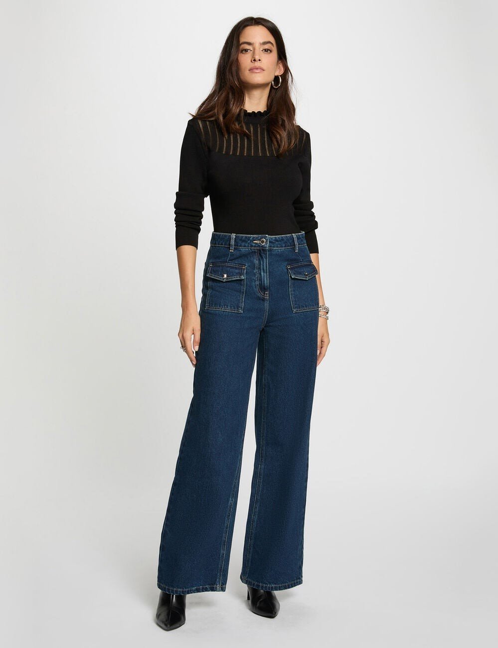 Camisola gola subida