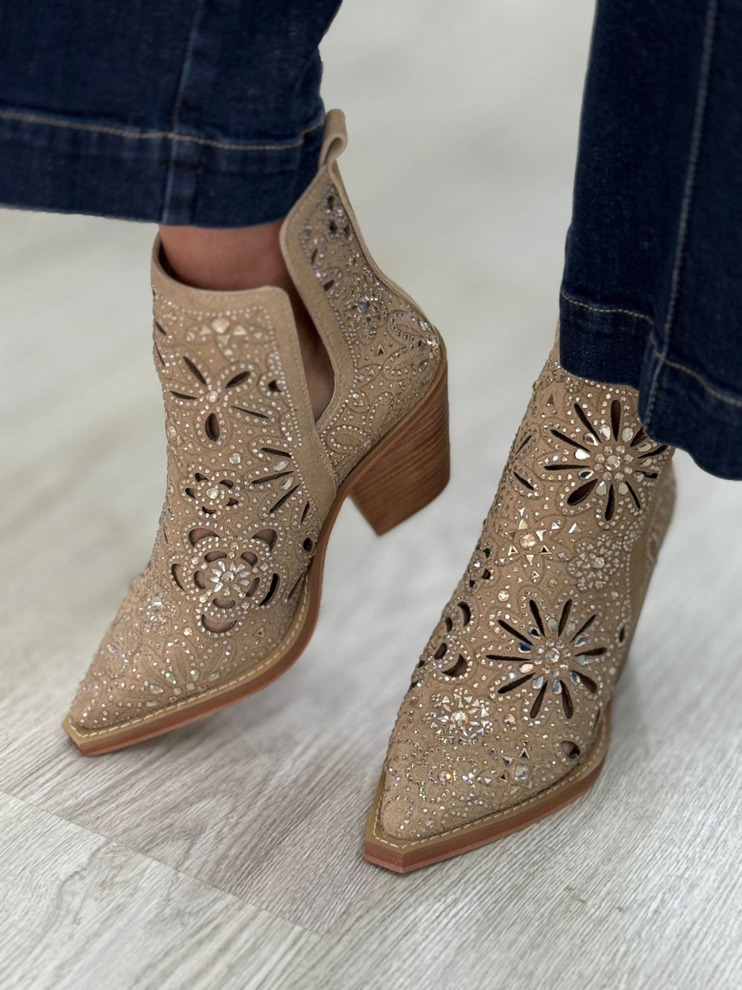 Botas com strass