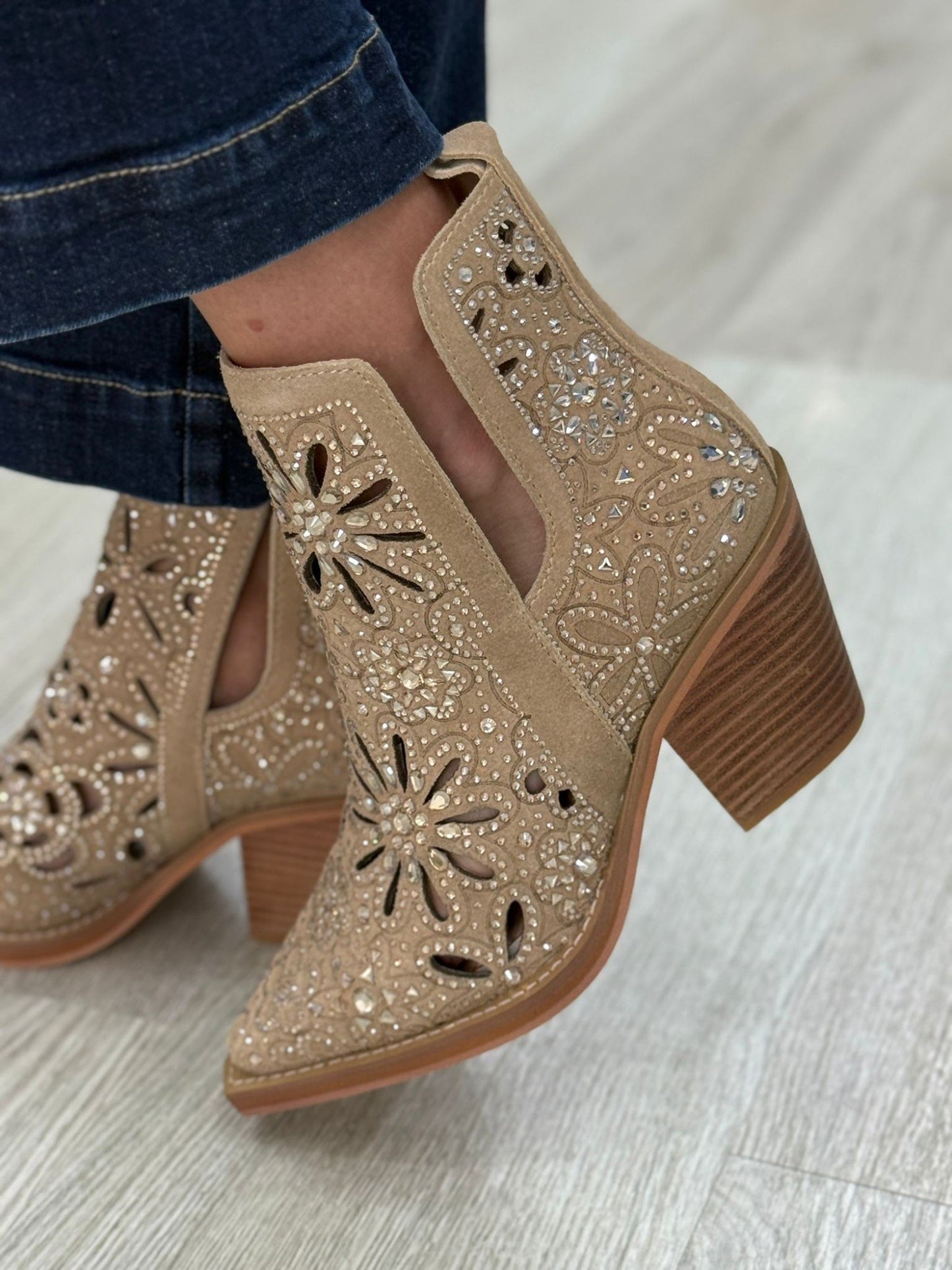 Botas com strass