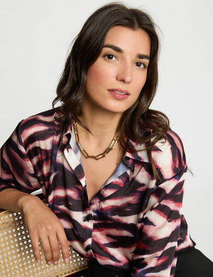 Camisa fluída estampada