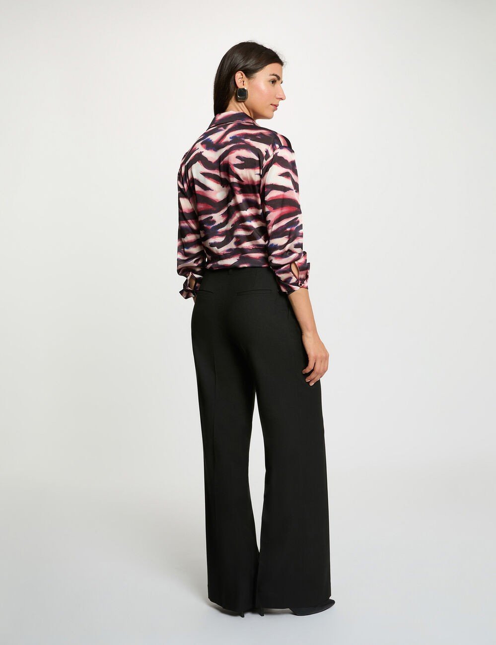 Camisa fluída estampada