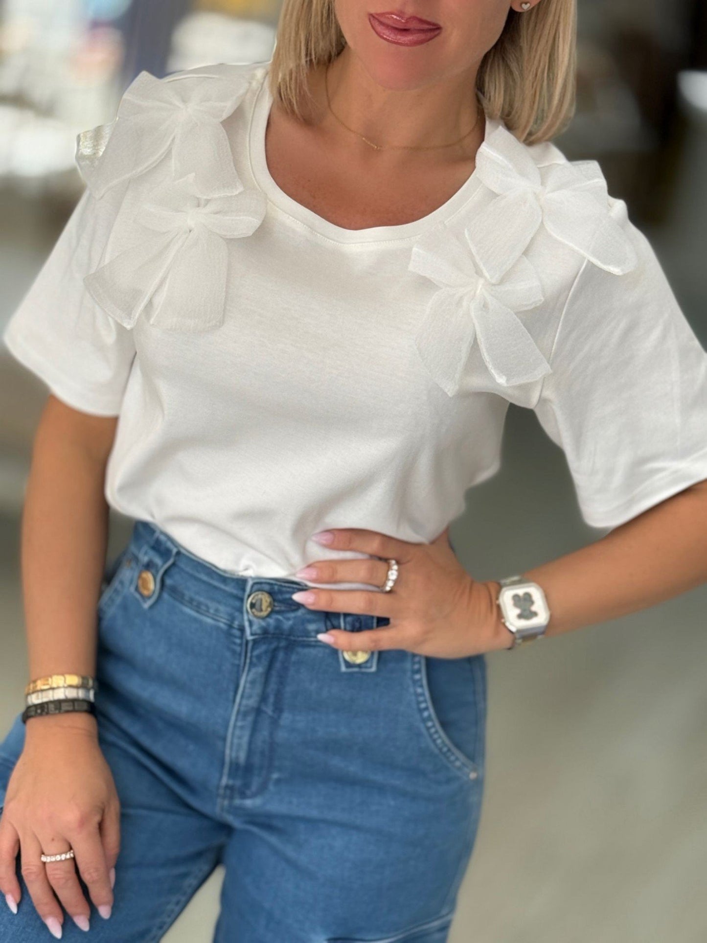T-shirt laços