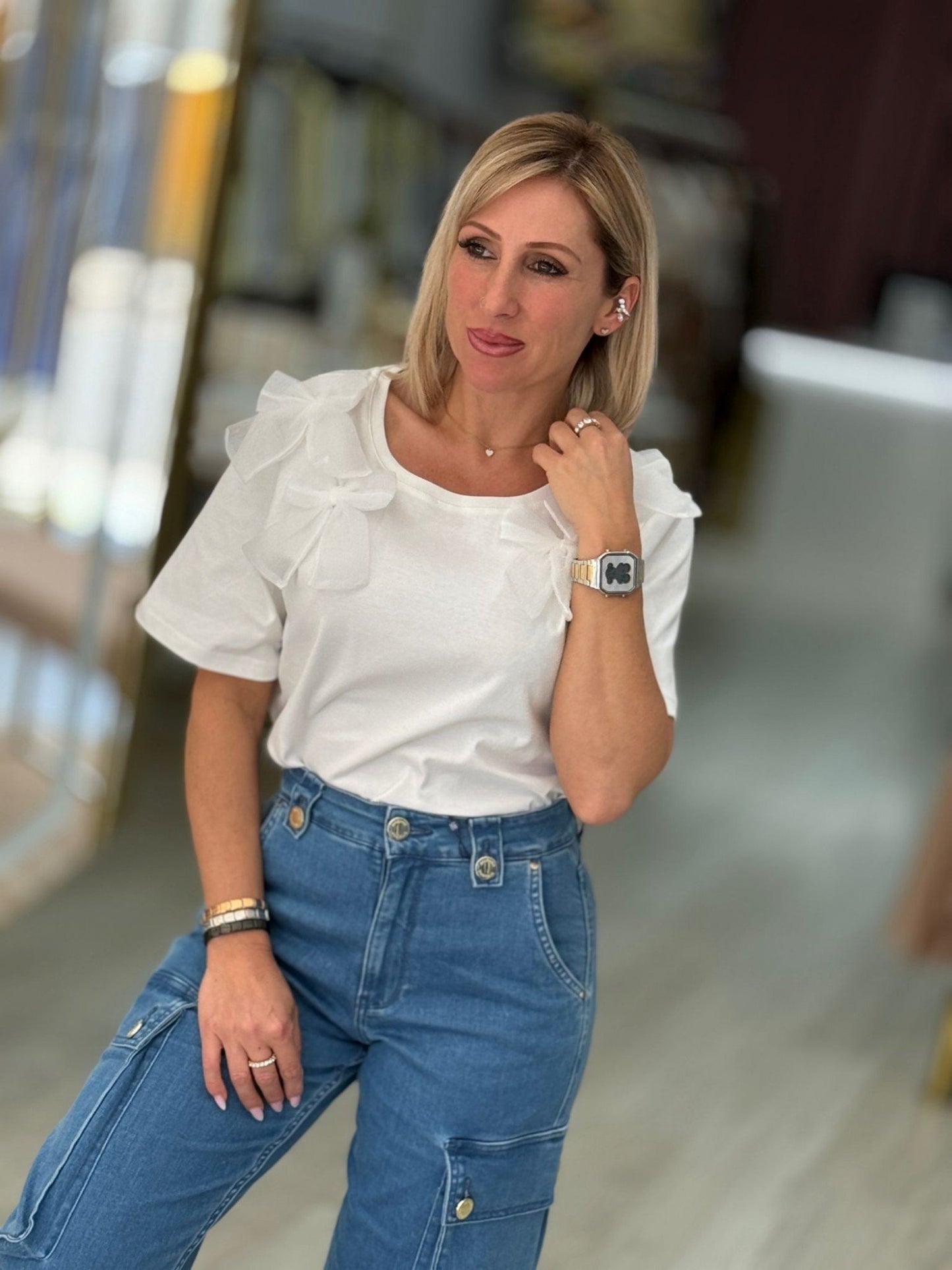 T-shirt laços