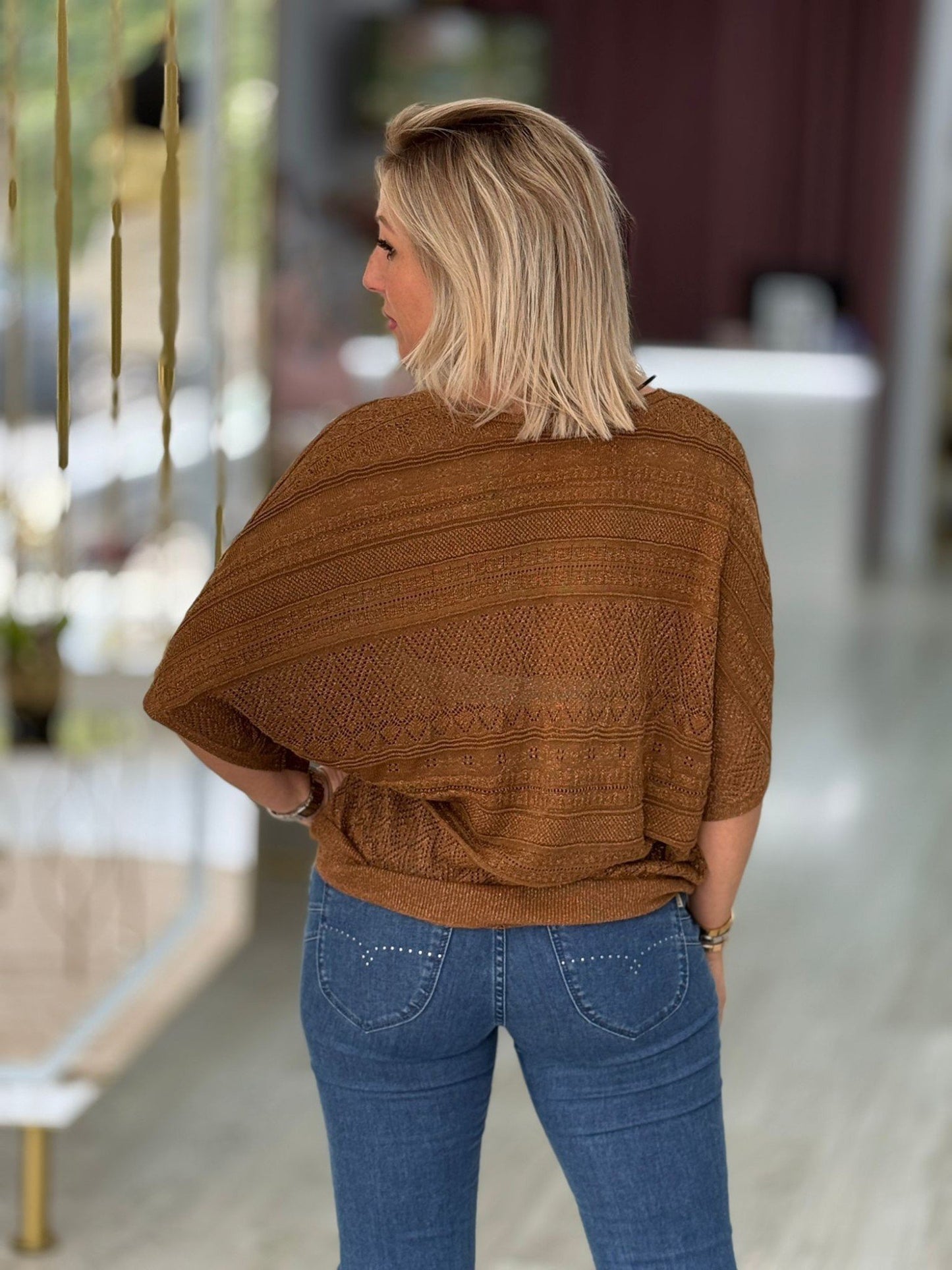 Camisola oversize com lurex (+ cores)