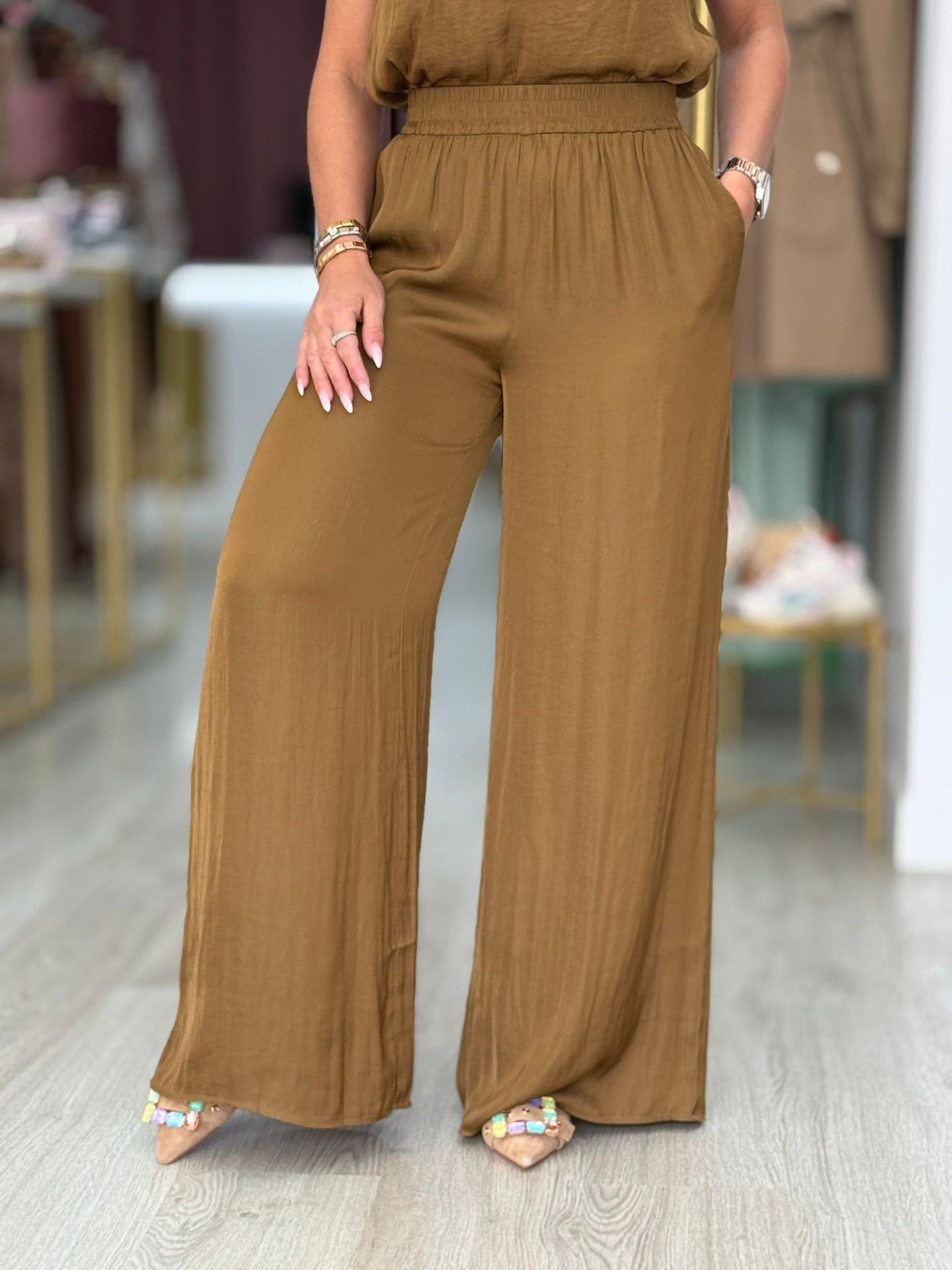 Calças pantalonas