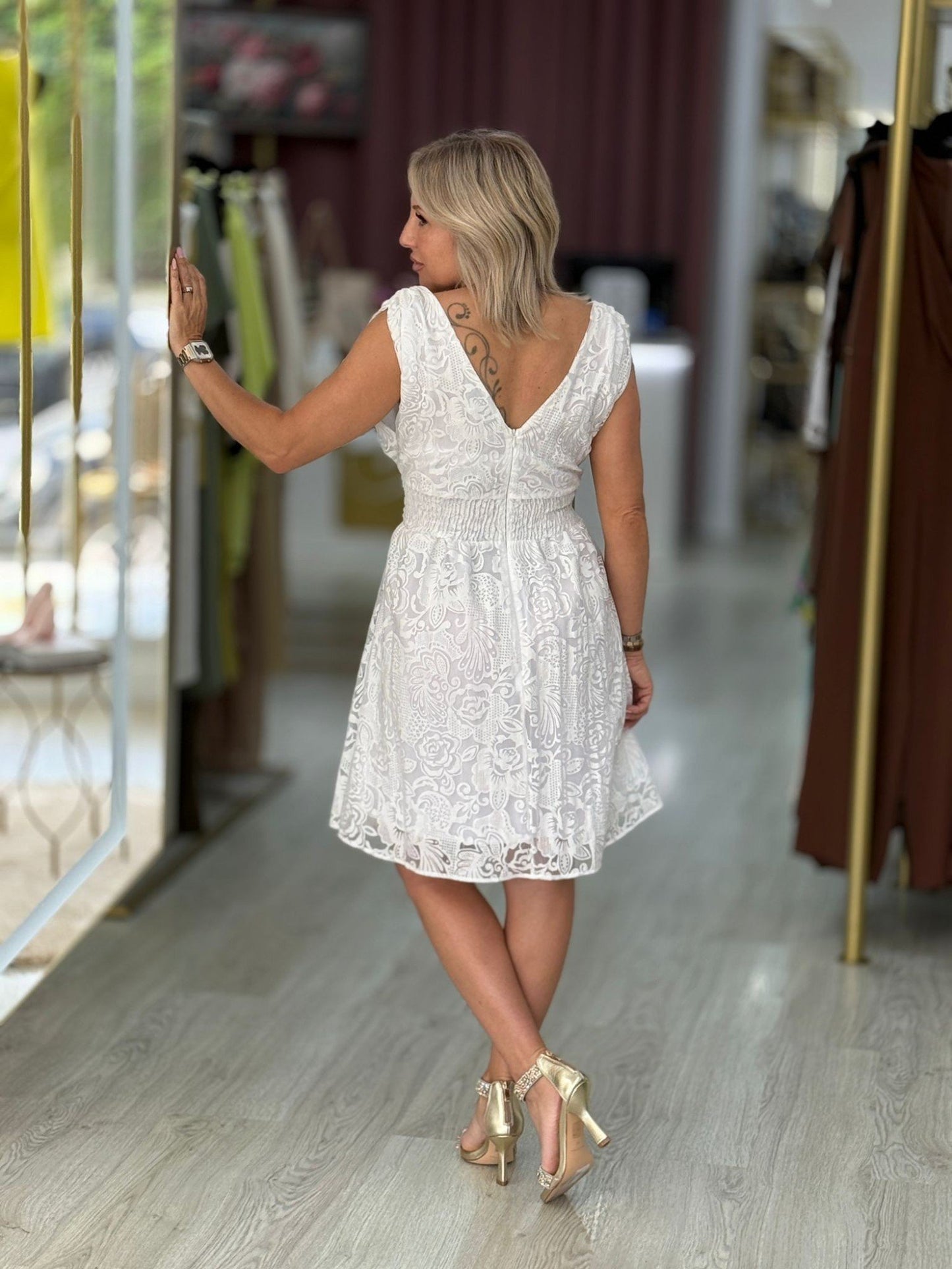 Vestido em renda