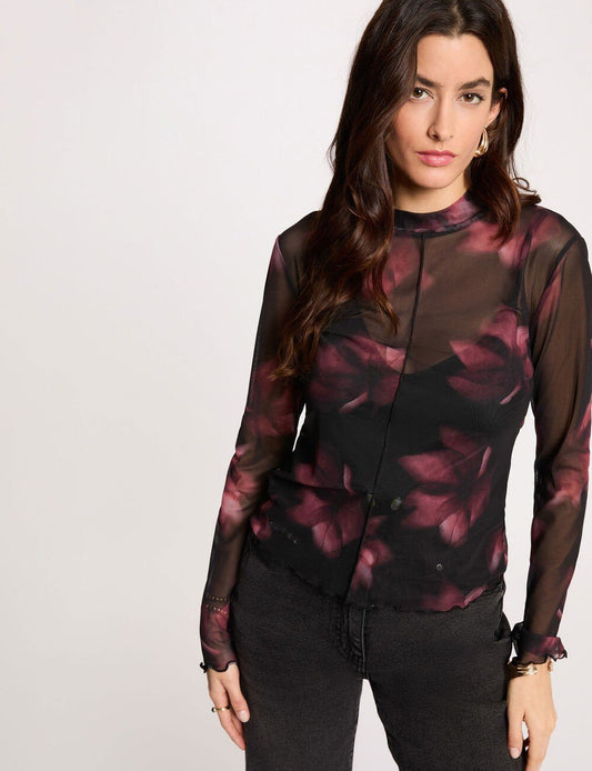 Camisola com transparência